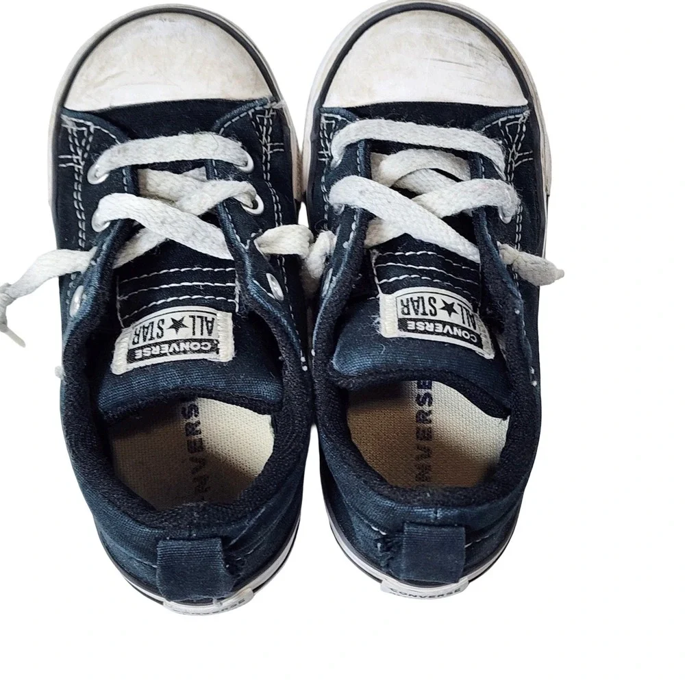 Converse Chuck Taylor All Star Low Top Navy Blue Infant Toddler Shoes Size 9 US